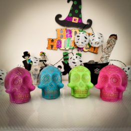 Vela ritual calavera mexicana